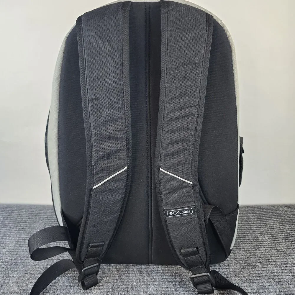 Columbia Backpack Black Gray Hiking School Bag Day Pack Laptop Multi Pockets